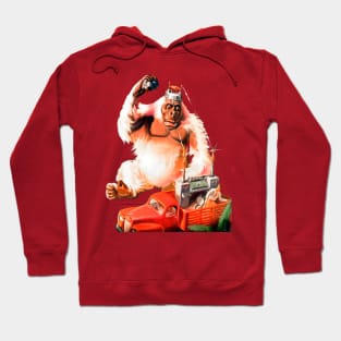 Gorilla Monkey Primate King Kong Retro Comics Vintage War of the Giant Apes Hoodie